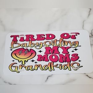 COPY - I'M MOSTLY PEACE LOVE AND LIGHT  License Plate